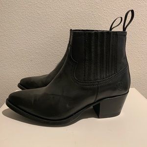 Two 24 Ariat Black Booties Western